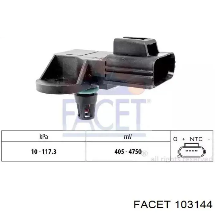 Sensor, presión colector de admisión  Mercedes MR985032 precio, desde 29,53 EUR