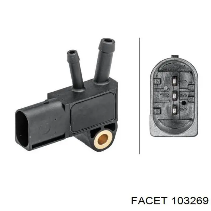 Sensor de presión de gases de escape Mercedes A0281002925 precio, desde 31,54 EUR