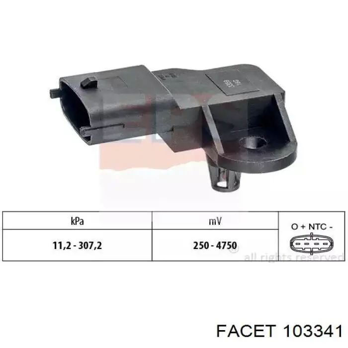 Comprar CX2391 Ford Sensor de presión del colector de admisión