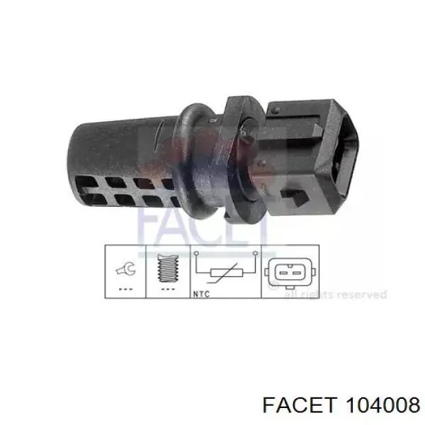 Sensor, temperatura del aire de admisión Chevrolet Aveo 2 T250, T255