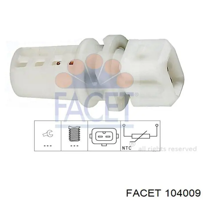 Sensor de temperatura del aire de admisión 905070 Metzger