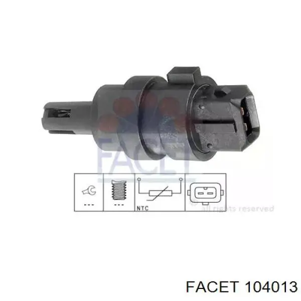 Sensor de temperatura del aire de admisión Facet 104013 precio, desde 10,18 EUR