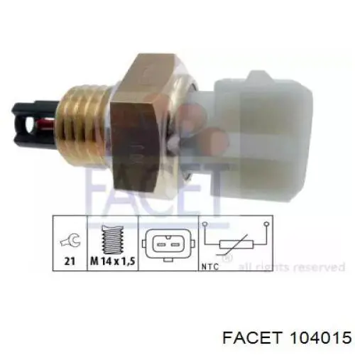 Sensor de temperatura del aire de admisión 96253552 APK