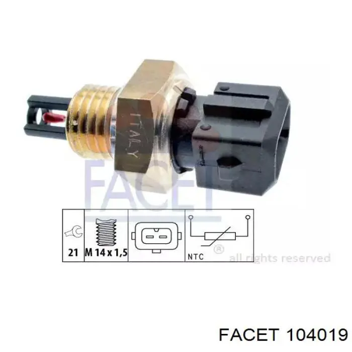 Comprar 104019 Facet Sensor de temperatura del aire de admisión