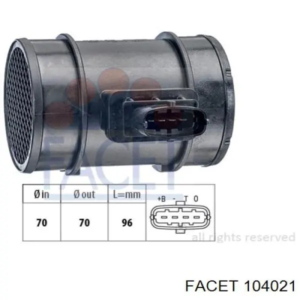 Sensor de temperatura de mezcla de aire Ford 2006019