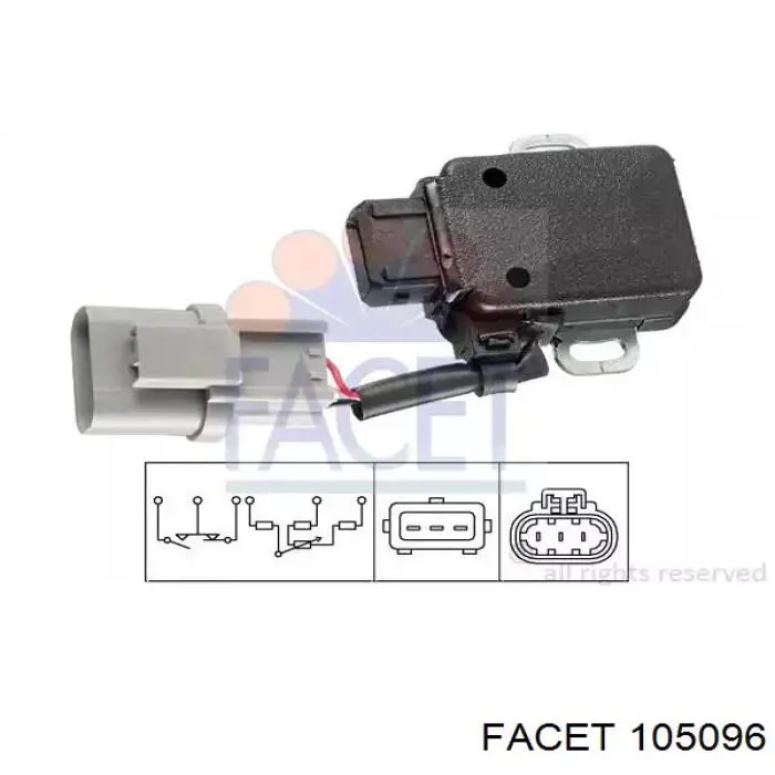 Sensor de posición del acelerador para Fiat Punto (199)