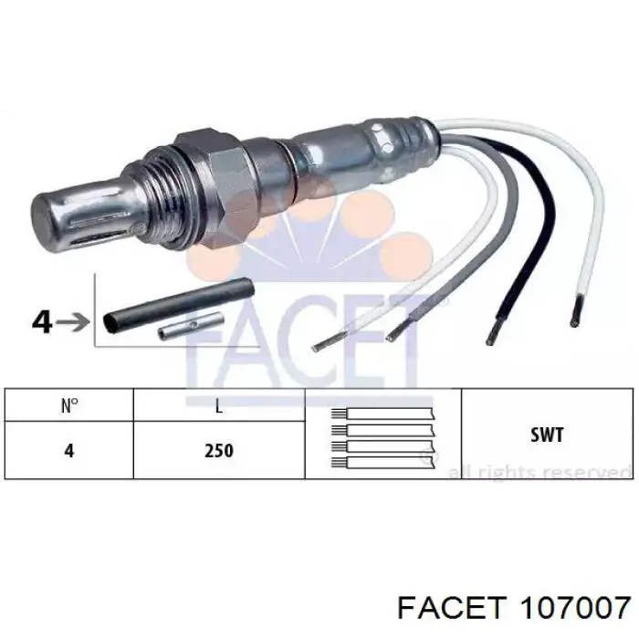Sonda de oxígeno Facet 107007 precio, desde 47,92 EUR