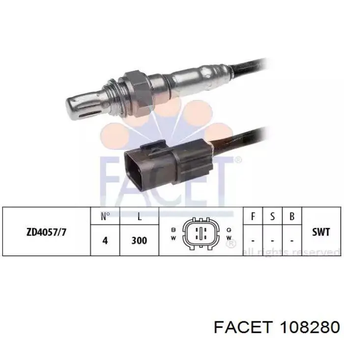 Comprar 108280 Facet Sensor de oxígeno previo al catalizador
