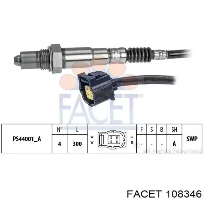 Sonda lambda 108346 Facet