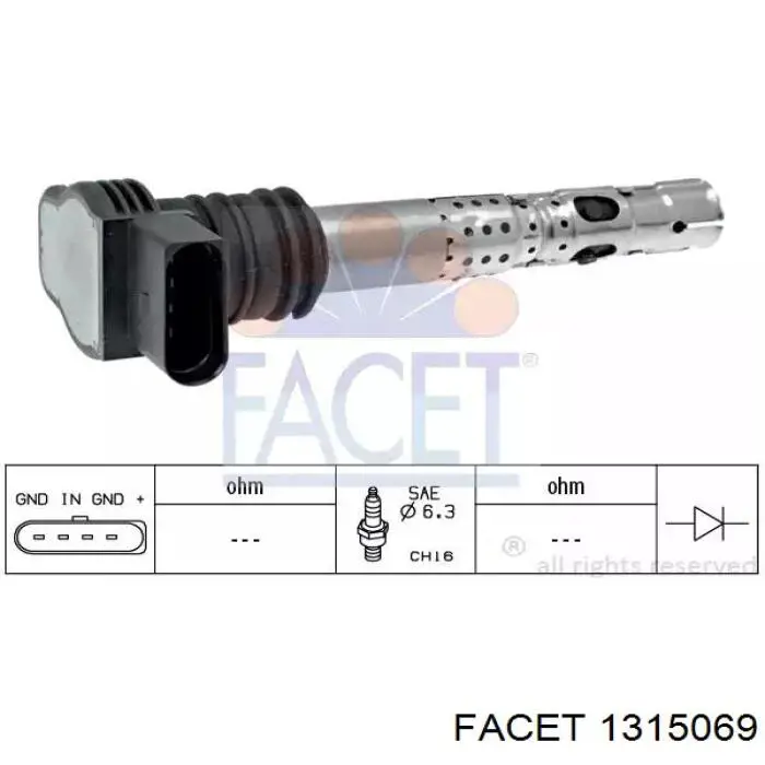 1.315.069 Facet tapa de distribuidor de encendido