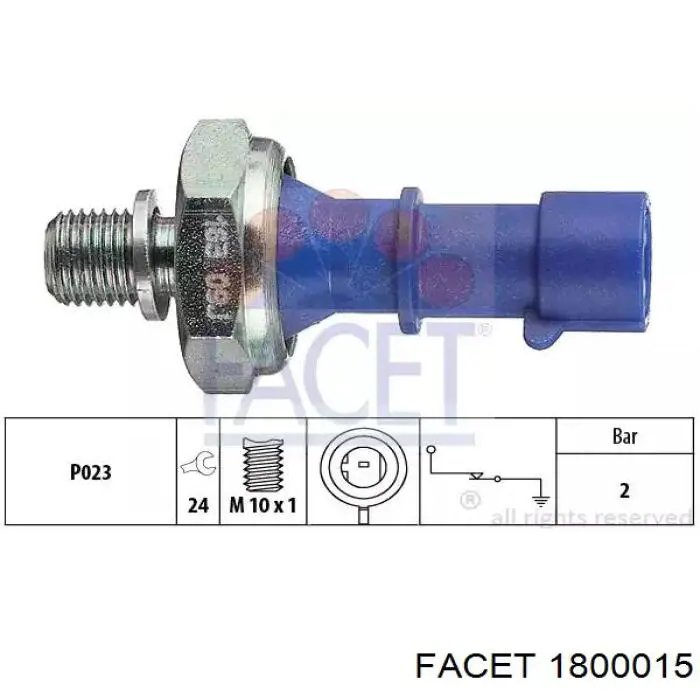 Indicador, presión del aceite Honda Civic 6 EJ9, EK3/4