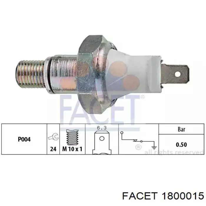 Indicador, presión del aceite Honda Civic 6 EJ9, EK3/4