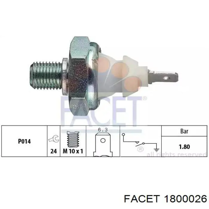 Sensor de aceite FAE 11650