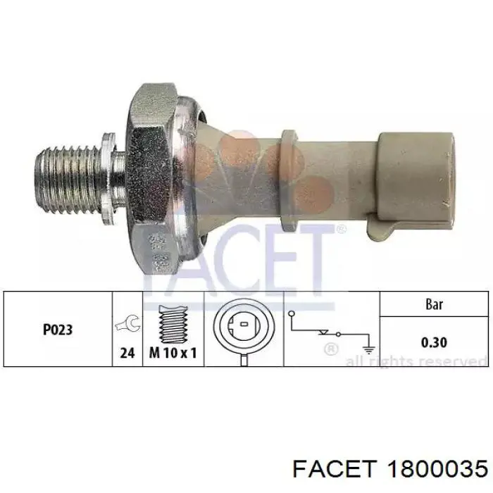 Sensor de aceite Honda 37240P13013