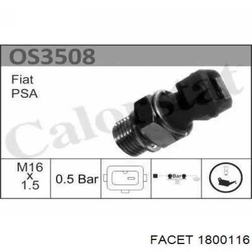 Comprar 113182 Peugeot/Citroen Sensor de presión de aceite