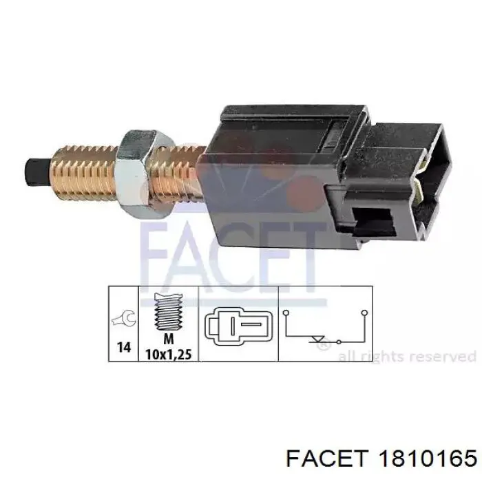 Interruptor de luz de freno 253204M40A Nissan/Infiniti