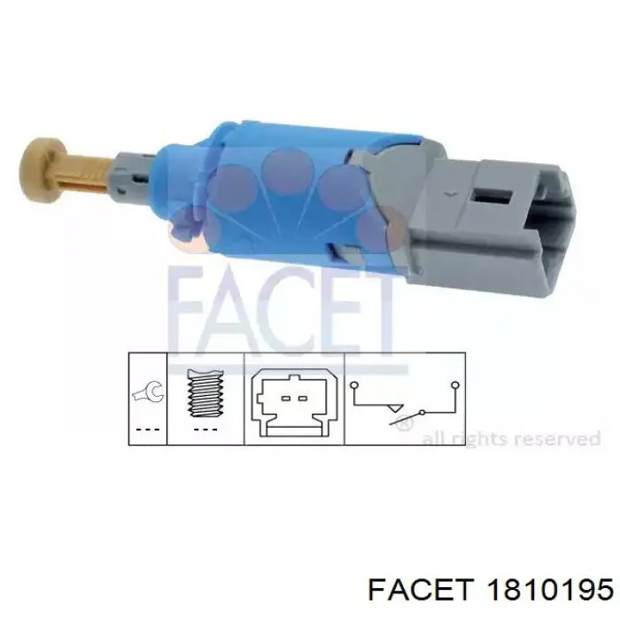 Interruptor de luz de freno 7700434561 Renault (RVI)