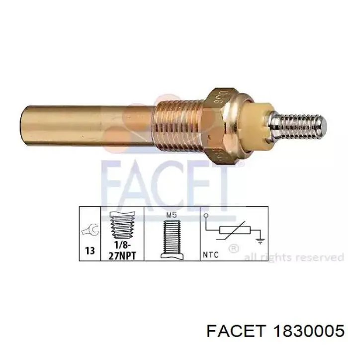 Sensor de temperatura del refrigerante Opel 1342569 precio, desde 6,72 EUR