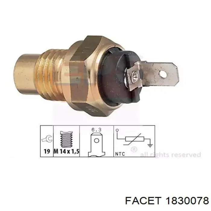 Sensor de temperatura KW5N Sankei