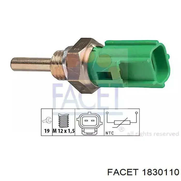 Sensor de temperatura del motor NRF 727058