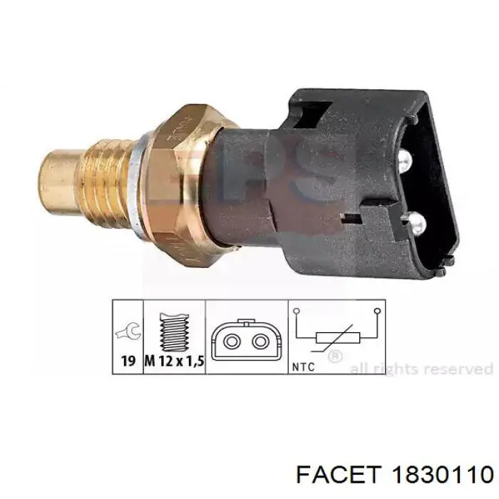 727058 NRF Sensor temperatura refrigerante