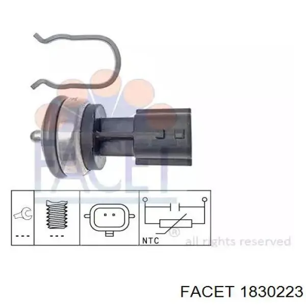 Sensor de temperatura 106850 Febi