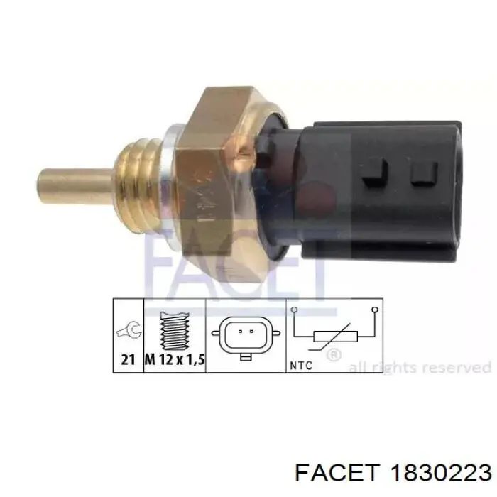 Sensor de temperatura del motor Febi 106850
