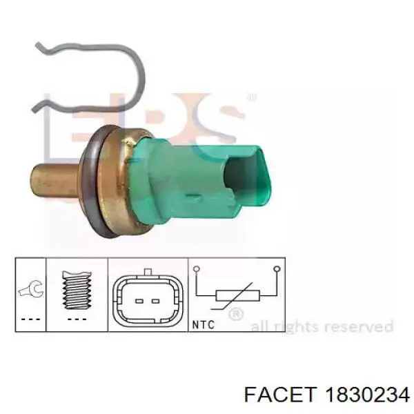 978F12A648AA Ford Sensor temperatura refrigerante