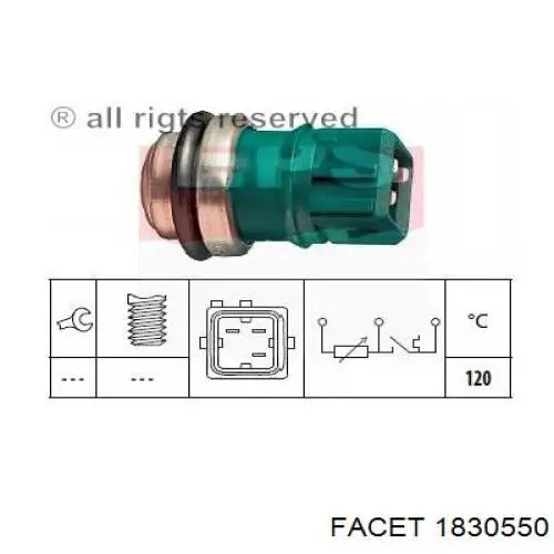 Sensor de temperatura 7700829427 Renault (RVI)