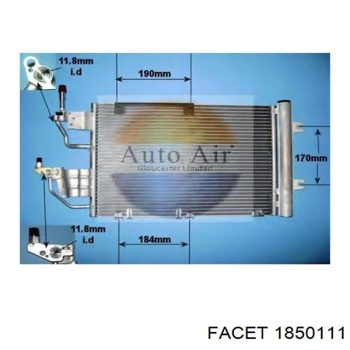 1850111 Facet sensor, temperatura del refrigerante (encendido el ventilador del radiador)