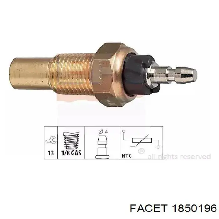 Sensor, temperatura del refrigerante (encendido el ventilador del radiador) Honda Civic 6 EJ9, EK3/4