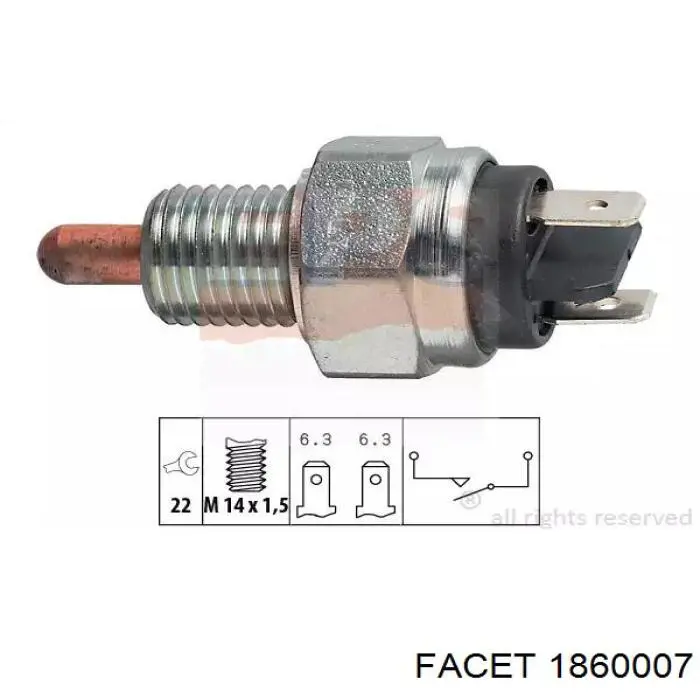 Interruptor de marcha atrás para Ford Sierra GBC