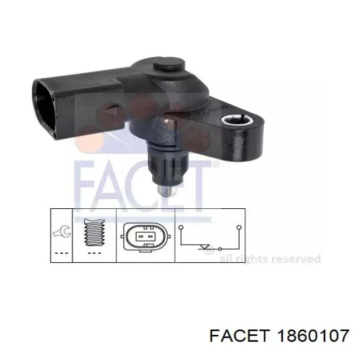 Sensor de marcha atrás 6871978 Ford