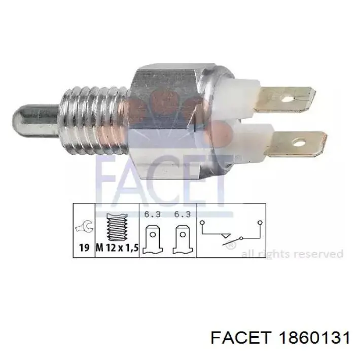 Interruptor, piloto de marcha atrás BMW 3 E46