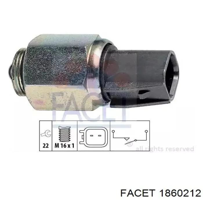 Sensor de marcha atrás C40317640A Mazda