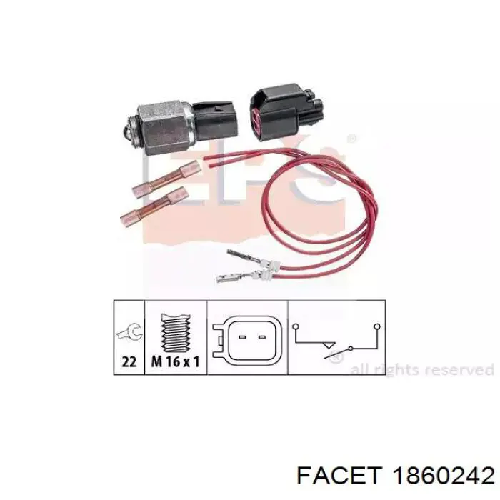 Interruptor, piloto de marcha atrás Jaguar X-type CF1