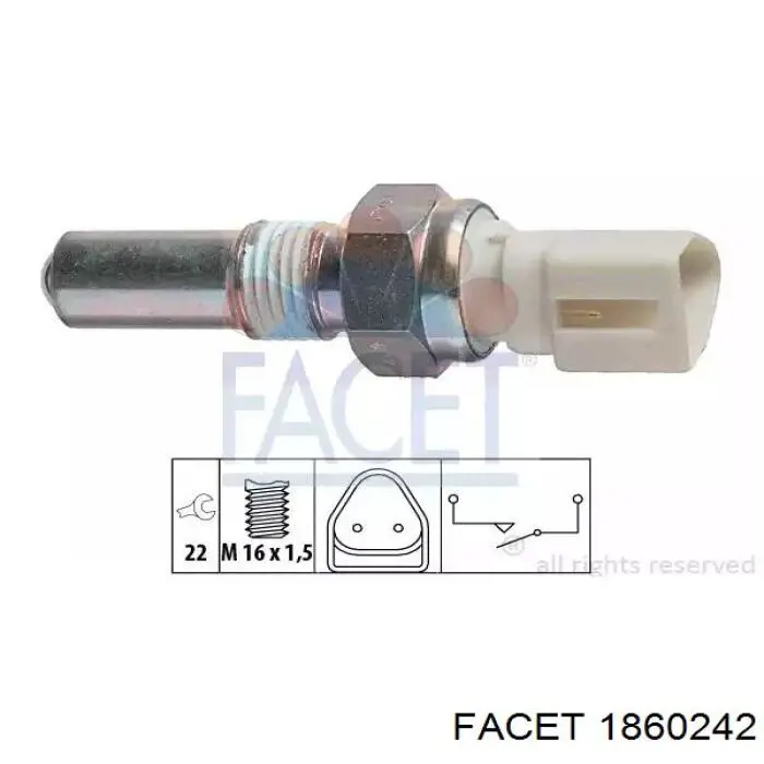 Interruptor, piloto de marcha atrás Jaguar X-type CF1