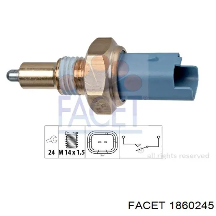 Sensor de marcha atrás 3200500QAD Renault (RVI)