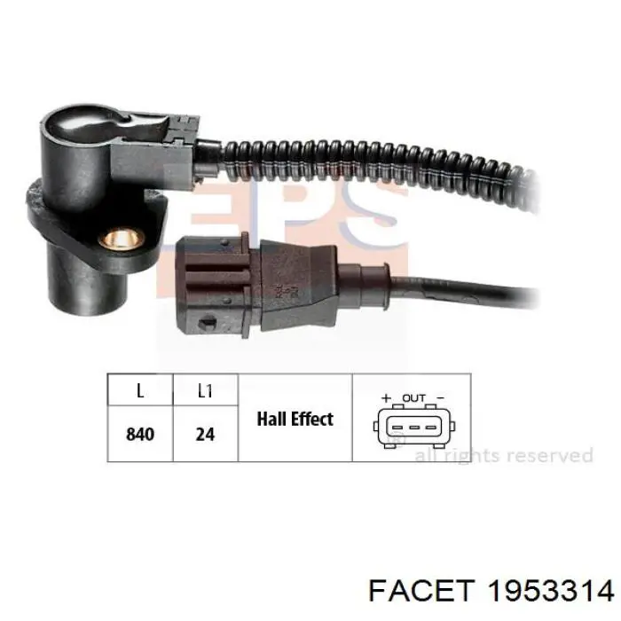 Sensor ckp Opel 9174621