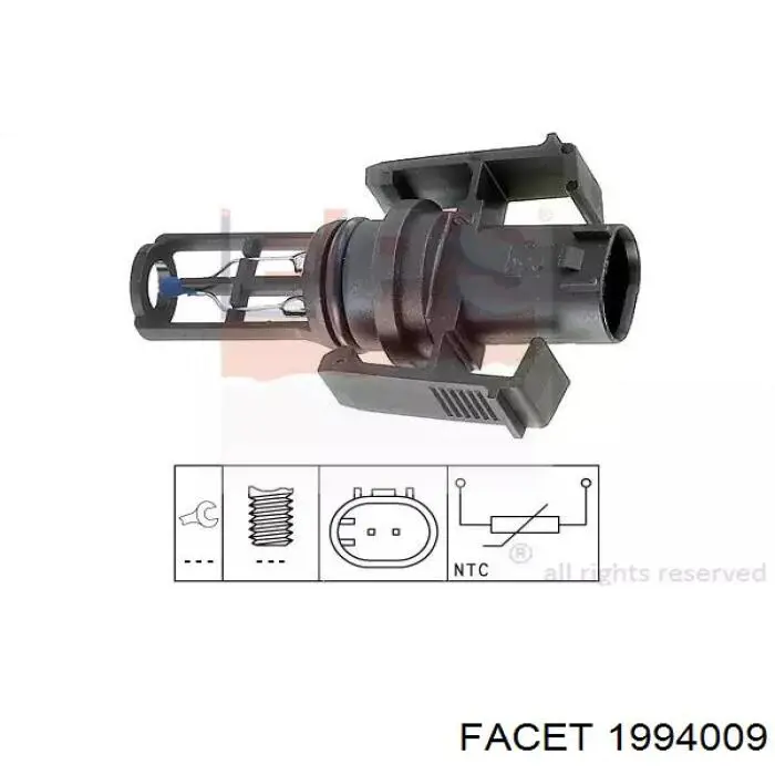 Comprar TS10516 Delphi Sensor de temperatura del aire de admisión