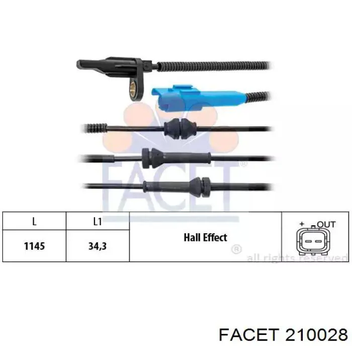 210028 Facet sensor abs trasero