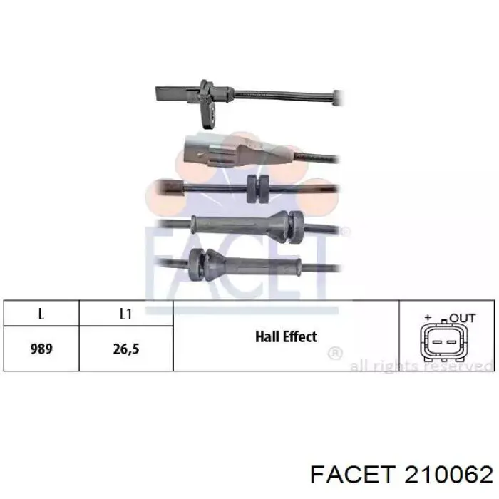 560390A ERA Sensor de rueda abs