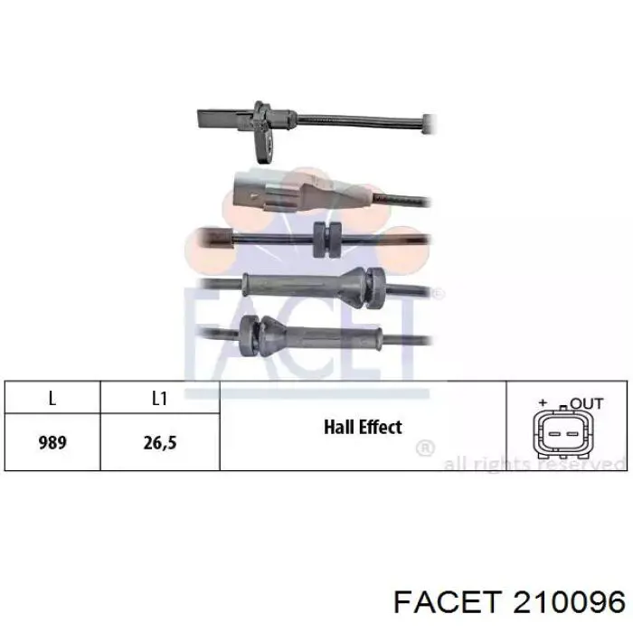 210096 Facet sensor abs trasero