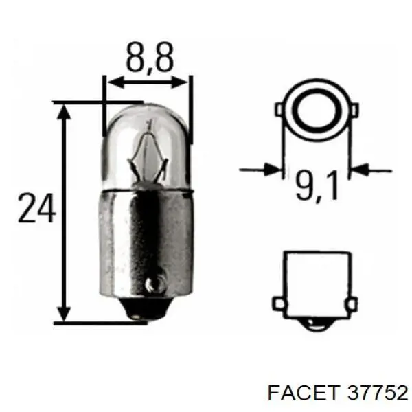 37752 Facet rotor del distribuidor de encendido