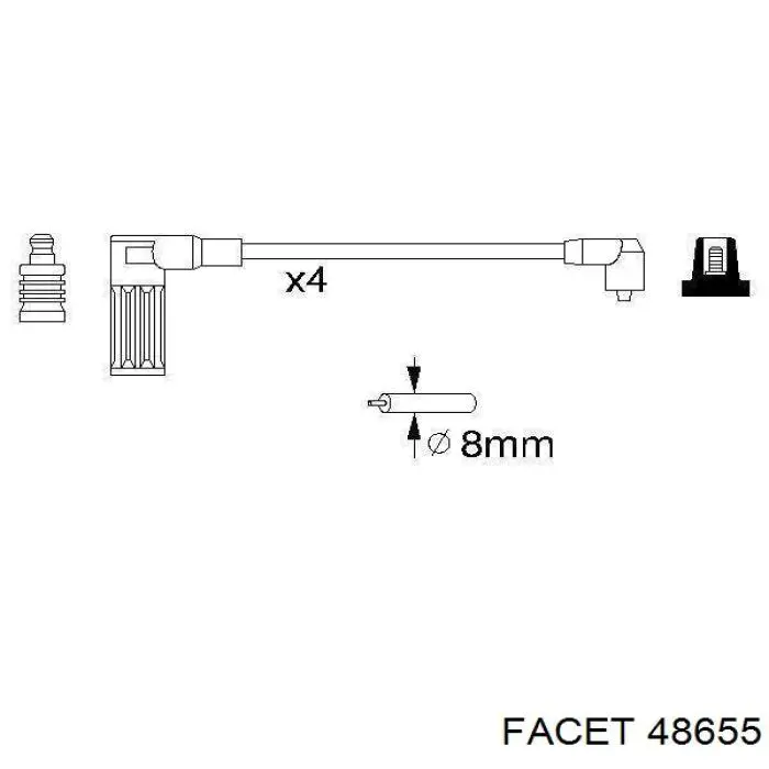 85640 FAE Cables de alta tensión, juego
