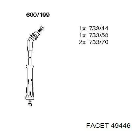 2457 EFI juego de cables de encendido