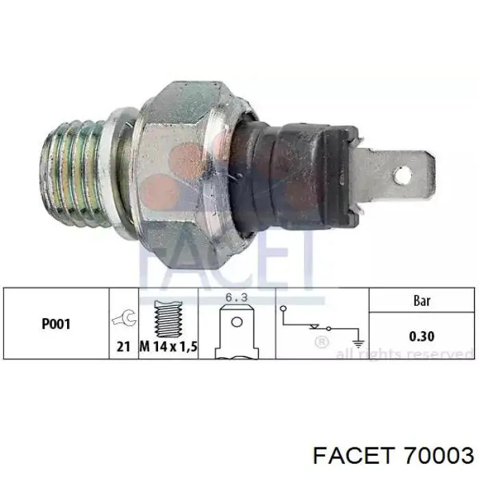 K04446616 Fiat/Alfa/Lancia sensor de presión de aceite