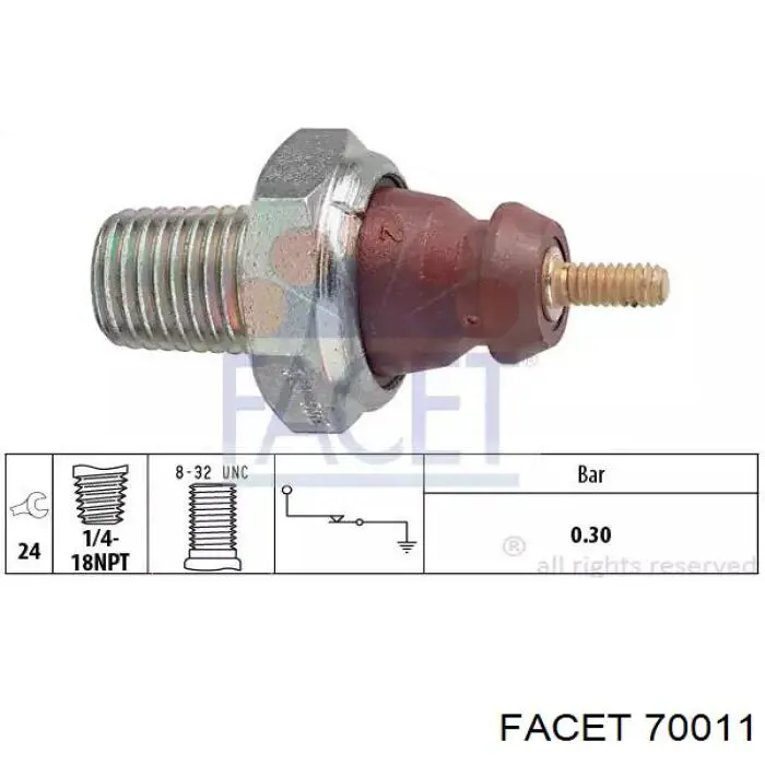 Comprar 70011 Facet Sensor de presión de aceite