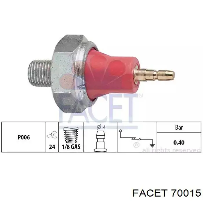 Manómetro de presión de aceite Facet 70015 precio, desde 4,63 EUR