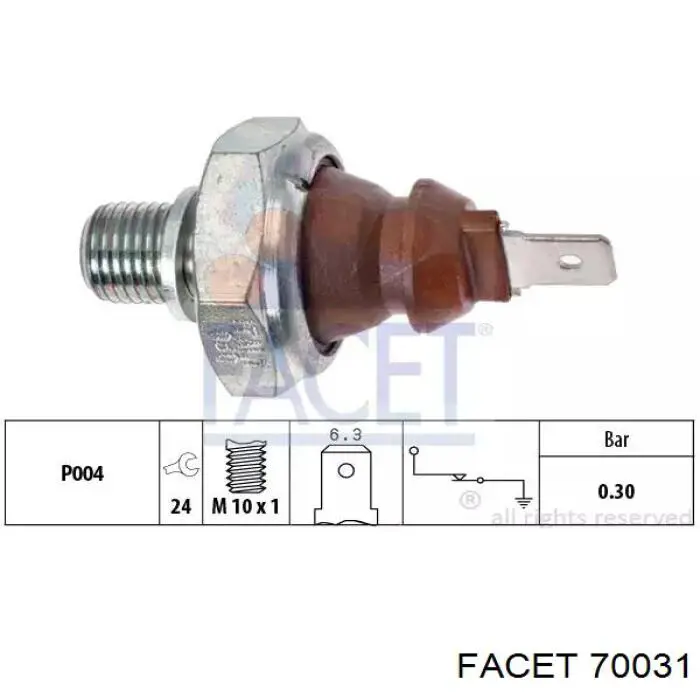 Manómetro de presión de aceite Facet 70031 precio, desde 4,99 EUR